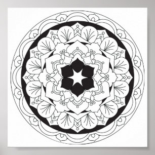 Farbe: Mandala 060517_4 Poster