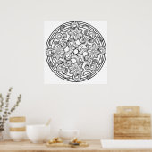 Farbe Mandala Poster Paisley Sea Creative (Küche)