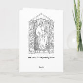 Farbe Mary und Grußkarte Karte (Rückseite)