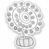 FARBE ME COSMIC BOUQUET AUFKLEBER (Vorderseite)