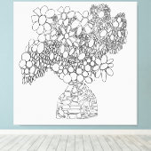 FARBE ME DAISY DREAMS BOUQUET LEINWANDDRUCK (Insitu (Holzboden))