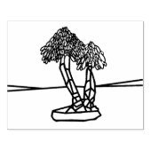 FARBE ME PALM BONSAI GUMMISTEMPEL (Prägung)