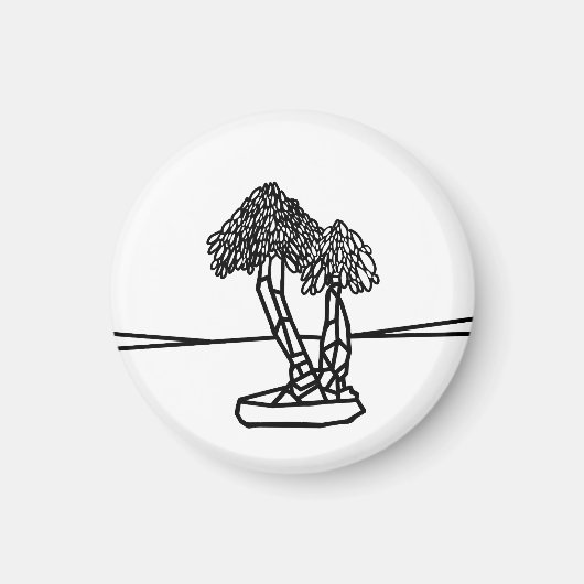 FARBE ME PALM BONSAI MAGNET (Vorne)