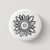FARBE ME PEACOCK MANDALA BUTTON (Vorderseite)
