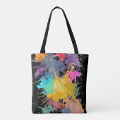 Farbe mein Leben Splash + Ihr Backgr. Ideen Tasche (Rückseite)