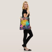 Farbe mein Leben Splash + Ihr Backgr. Ideen Tasche (Am Model)