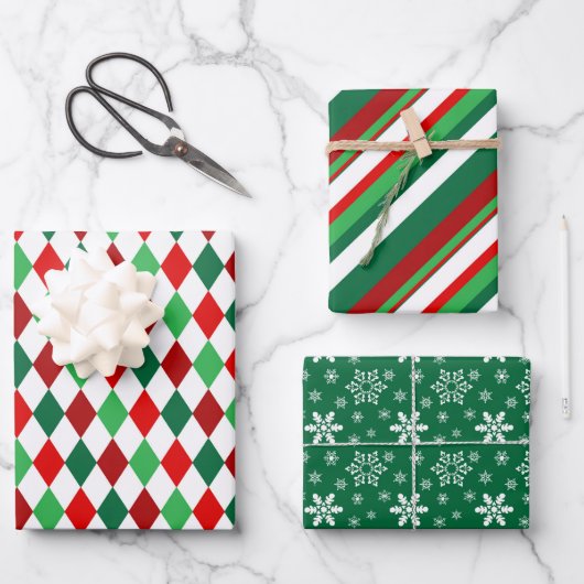 Färbe mein Weihnachten  Geschenkpapier Set (Vorderseite)