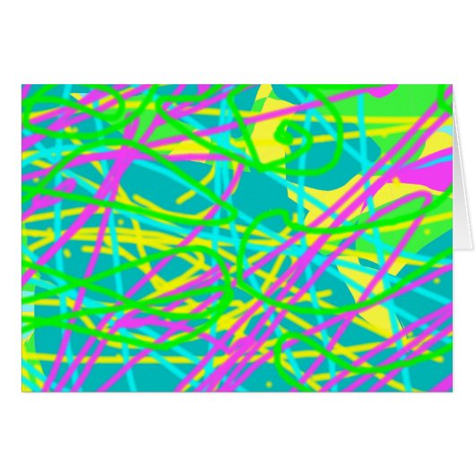Färbe meine Träume Kritzelmuster Expressive Kunst (Vorderseite (Horizontal))