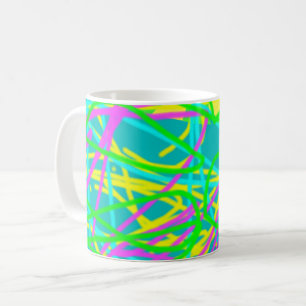 Färbe meine Träume Kritzelmuster Expressive Kunst Kaffeetasse