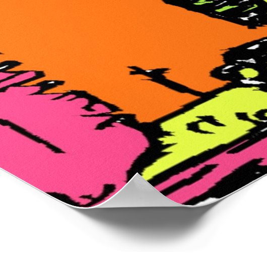 Farbe meiner Stadt Poster (Ecke)