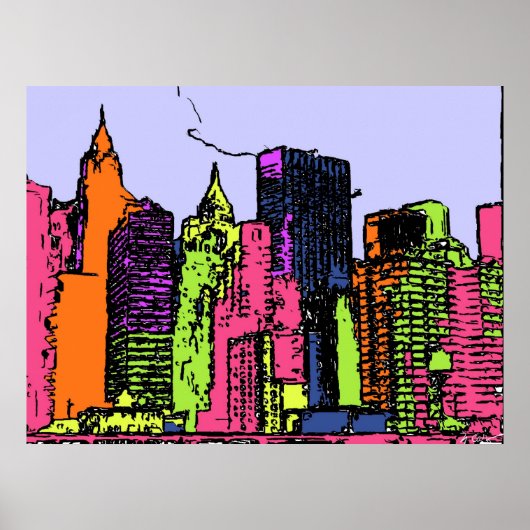 Farbe meiner Stadt Poster (Vorne)