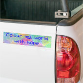 Farbe meiner Welt mit Hoffnung Autoaufkleber (Auf Lkw)