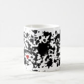 Farbe meines Lebens / Farbklekse | Schwarze Tinte Kaffeetasse (Mittel)