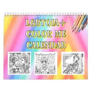 Färbe mich | LGBTQIA+ Malvorlagen Kalender