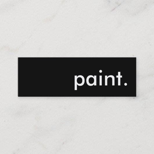 Farbe. Mini Visitenkarte (Vorderseite)