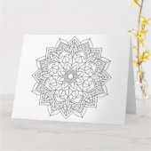 Farbe mir Blume Grußkarte übergroß Karte (Gelbe Blume)