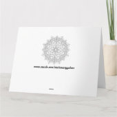 Farbe mir Blume Grußkarte übergroß Karte (Rückseite)