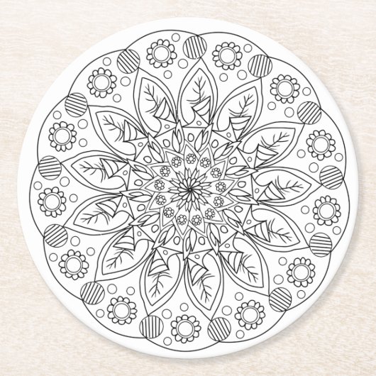 Farbe mir daisy Blume Untersetzer (Vorderseite)