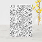 Farbe mir Mod Blume Grußkarte Karte (Gelbe Blume)