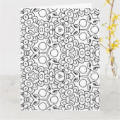 Farbe mir Mod Blume Grußkarte Karte (Gelbe Blume)