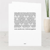 Farbe mir Mod Blume Grußkarte Karte (Rückseite)