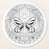 Farbe mir Natur Schmetterling Untersetzer (Vorderseite)