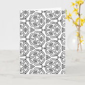 Farbe mir Schmetterlingsherzen Grußkarte Karte (Gelbe Blume)