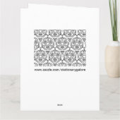 Farbe mir Schmetterlingsherzen Grußkarte Karte (Rückseite)