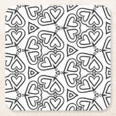 Farbe mir Schmetterlingsherzen Untersetzer (Vorderseite)