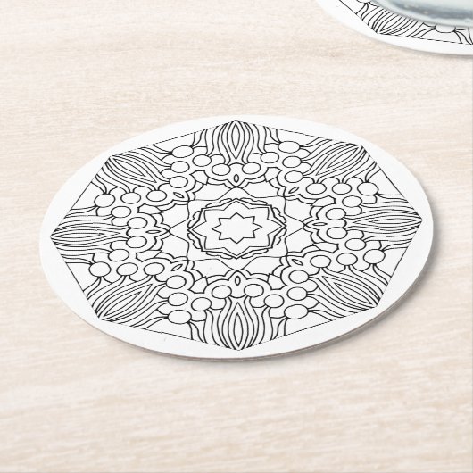 Farbe mir Sterne und Blume Untersetzer (Angewinkelt)