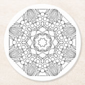 Farbe mir Sterne und Blume Untersetzer (Vorderseite)