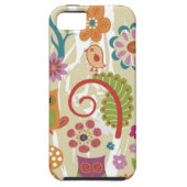 Farbe mit Blumen und Eule Case-Mate iPhone Hülle (Rückseite)