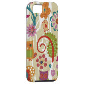 Farbe mit Blumen und Eule Case-Mate iPhone Hülle (Rückseite/rechts)