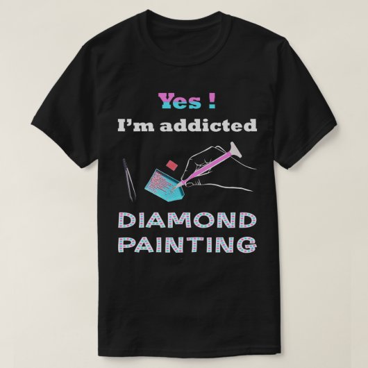Farbe mit Diamant-T-Shirt in der Diamantfarbe T-Shirt (Design vorne)