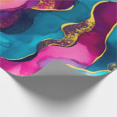 Farbe mit goldenem Sprinkmuster Geschenkpapier (Ecke)