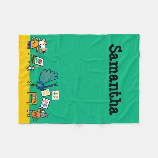 Farbe mit Maisy! Fleecedecke (Vorderseite (Horizontal))