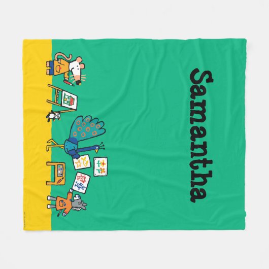 Farbe mit Maisy! Fleecedecke (Vorderseite (Horizontal))