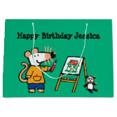 Farbe mit Maisy! Große Geschenktüte (Vorderseite)