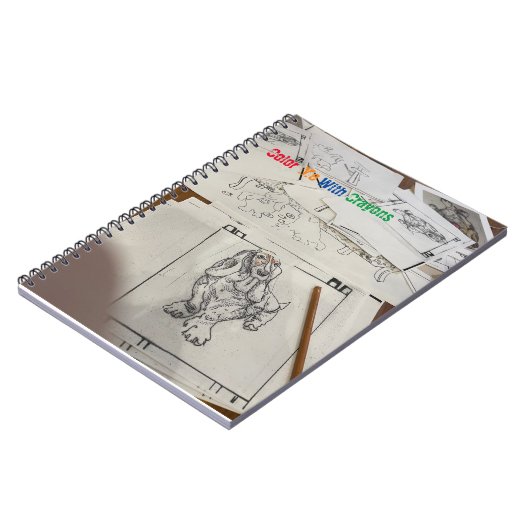 Farbe mit meiner Bassie Notizblock (Linke Seite)