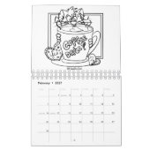 Färbe mit Meow Kalender (Feb 2027)