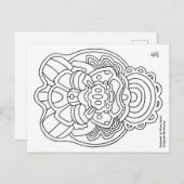 Farbe mit Miwaclay Postkarte (Vorne/Hinten)