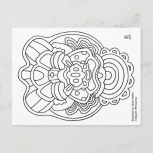 Farbe mit Miwaclay Postkarte