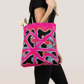 FARBE MIT SCHWARZEN PATTERN FÜR FRAUEN TASCHE (Von Nahem)