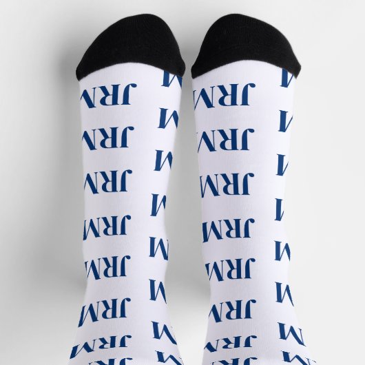 Farbe: Monogramm-Mustersäcken mit 3 Buchstaben Socken (Oben)