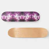 Farbe morado con blanco skateboard (Horizontal)