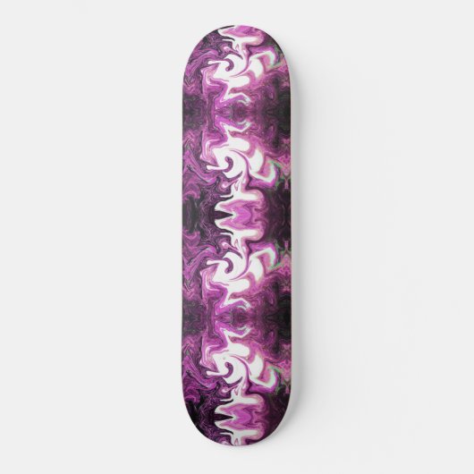 Farbe morado con blanco skateboard (Vorderseite)
