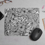 Farbe | Muster der tropischen Flucht Mousepad