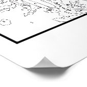 Farbe nach Anzahl der Natur Frühjahrslandschaft Poster (Ecke)