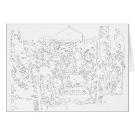 Farbe nach Anzahl: Hunde, die Poker-Karte spielen