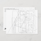 Farbe nach Anzahl Postkarte (Vorne/Hinten)